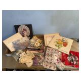 Handkerchiefs, hankie box