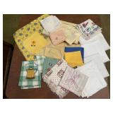 Kitchen towels, tablecloths, cloth napkins