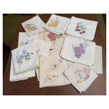 Hand embroidered towels