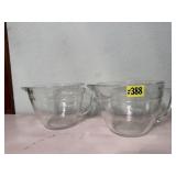 Anchor Hocking glass batter bowls (2)