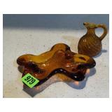 Amber glassware, cruet