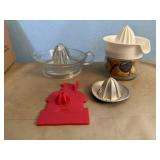 Vintage, glass juicers