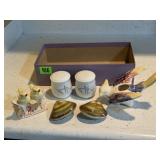 Bird planter, salt & pepper shakers