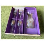 Libbey wine set, decanter, glasses (4)