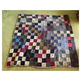 Patchwork tie quilt