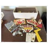 Sewing kits, spools, notions, buttons