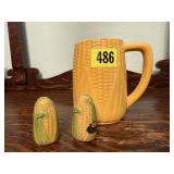 Corn mug, shakers