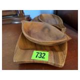 Genuine Monkey Pod bowls (3)