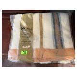NOS Bengal stripe blanket