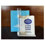 Land Bank Loans advertising rain gauge