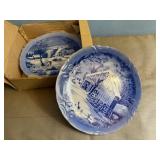 Currier & Ives decorative plates (2)