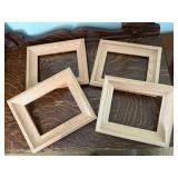 Natural wood frames (4)