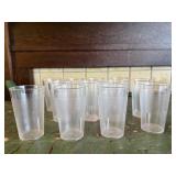 Plastic juice glasses (12)