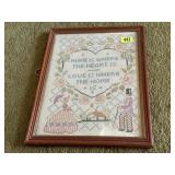 Home Is Where the Heart Is needlepoint