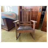 Padded rocking chair