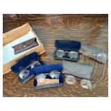 Eye glasses (5), glass cases