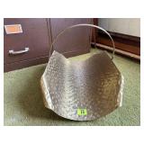 Brass firewood basket