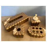 Gold bathroom accessories