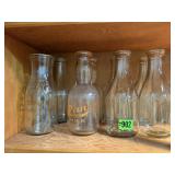 Quart dairy bottles (8)