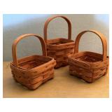 Handled Longaberger baskets (3)