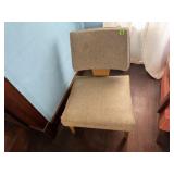 Vintage armless chair