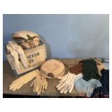 Vintage hats, dress gloves