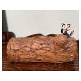 Skunk on a Log planter