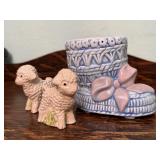 Baby bootie, sheep collectibles