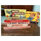 Board games, TV Bingo, Monopoly