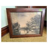 Black & white farm artwork