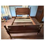 Full size bed frame, headboard, footboard