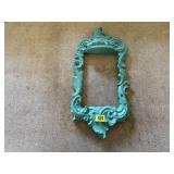 Teal wall frame