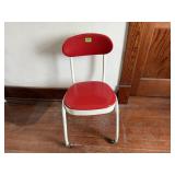 Red rolling chair