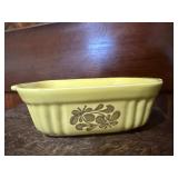 VIntage yellow baking dish