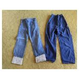 Vintage blue jeans, 2 pairs