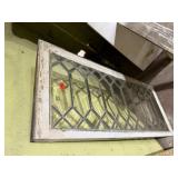 Leaded glass window pane