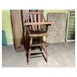 Wooden high chair