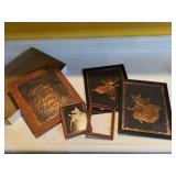 Hammered copper artwork