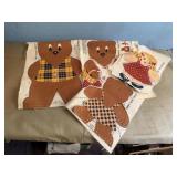 Goldilocks & 3 Bears fabric cut outs
