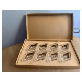 Diamond glass salt wells (8)