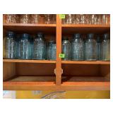 Blue canning jars