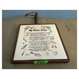 My Kitchen Prayer wooden trivet