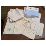 Printed, embroidery linens & fabrics