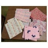 Antique feedsacks, fabric yardage