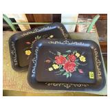 Painted television trays (2)