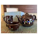 English tea set, teapot, creamer, cup