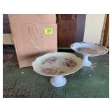 Lefton, Japanese pedestal dishes (2)