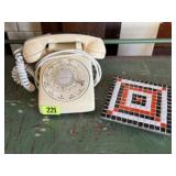 Telephone, mosaic tile