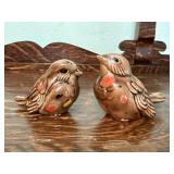 Pair of ceramic birds