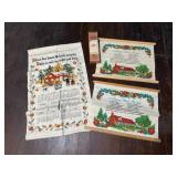 1973-1974 calendar, Happy Home Recipe linens